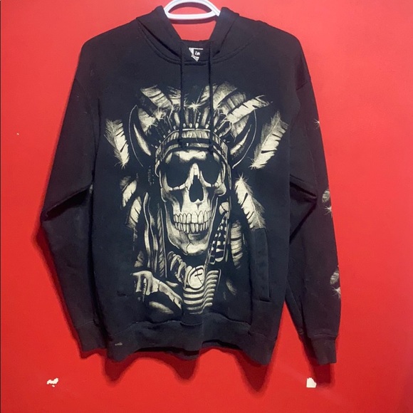 The roxx small Indian head skull sweater - Picture 1 of 2